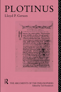 Imagen de portada: Plotinus-Arg Philosophers 1st edition 9780415203524