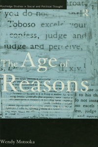 表紙画像: The Age of Reasons 1st edition 9780415179416