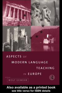 Cover image: Aspects of Modern Language Teaching in Europe 1st edition 9780415172844