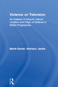 Cover image: Violence on Television 1st edition 9780415172608