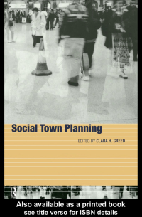 Imagen de portada: Social Town Planning 1st edition 9780415172400