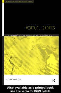 表紙画像: VIRTUAL STATES 1st edition 9780415172141