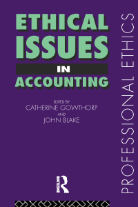 表紙画像: Ethical Issues in Accounting 1st edition 9780415171731