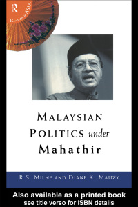 Cover image: Malaysian Politics Under Mahathir 1st edition 9780415171434