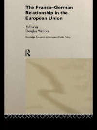 صورة الغلاف: The Franco-German Relationship in the EU 1st edition 9780415170659