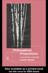 Cover image: Philosophical Propositions 1st edition 9780415170529