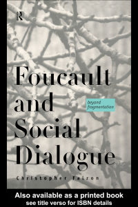 Imagen de portada: Foucault and Social Dialogue 1st edition 9780415170444