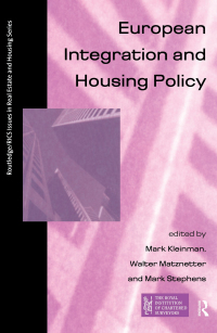 Omslagafbeelding: European Integration and Housing Policy 1st edition 9780415170253