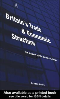 表紙画像: Britain's Trade and Economic Structure 1st edition 9780415169202