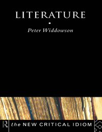 Imagen de portada: Literature 1st edition 9780415169134