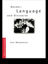 صورة الغلاف: Gender, Language and Discourse 1st edition 9780415169059
