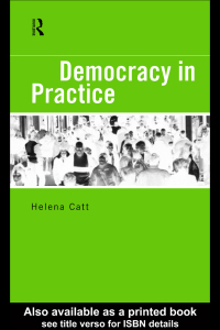 Imagen de portada: Democracy in Practice 1st edition 9780415168397