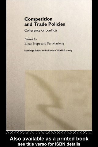 Imagen de portada: Competition and Trade Policies 1st edition 9780415167833