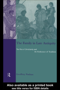 Imagen de portada: The Family in Late Antiquity 1st edition 9780415642408