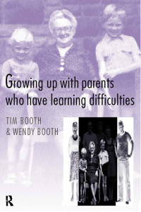صورة الغلاف: Growing up with Parents who have Learning Difficulties 1st edition 9780415166560
