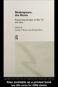 Cover image: Shakespeare, The Movie 1st edition 9780415165853