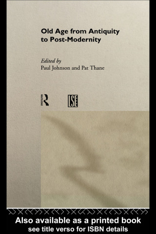 Cover image: Old Age from Antiquity to Post-Modernity 1st edition 9780415164641