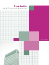 表紙画像: Organization and Economic Behaviour 1st edition 9780415164085