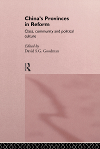 Cover image: China's Provinces in Reform 1st edition 9780415164030