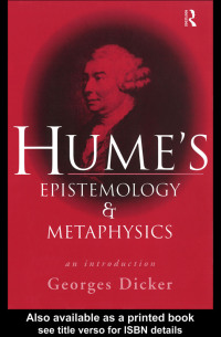 Cover image: Hume's Epistemology and Metaphysics 1st edition 9780415163194