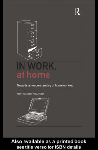 Imagen de portada: In Work, At Home 1st edition 9780415163002
