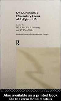 Imagen de portada: On Durkheim's Elementary Forms of Religious Life 1st edition 9780415162869