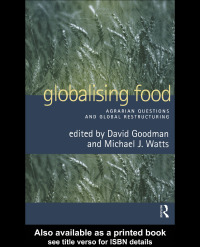 Imagen de portada: Globalising Food 1st edition 9780415162531