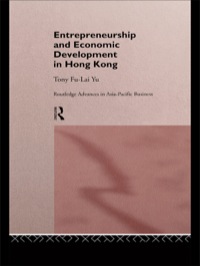 Cover image: Entrepreneurship and Economic Development in Hong Kong 1st edition 9780415162401