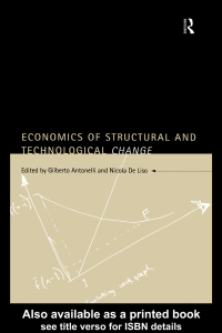 Imagen de portada: Economics of Structural and Technological Change 1st edition 9780415162388