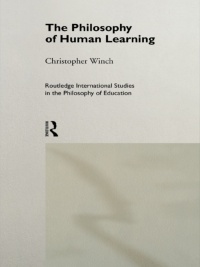 Cover image: The Philosophy of Human Learning 1st edition 9780415757119