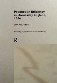 Imagen de portada: Production Efficiency in Domesday England, 1086 1st edition 9780415161879