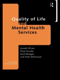 Imagen de portada: Quality of Life and Mental Health Services 1st edition 9780415161510