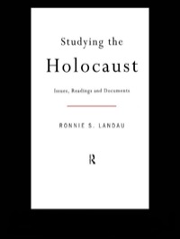 Cover image: Studying the Holocaust 1st edition 9780415161442