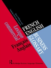 Imagen de portada: French/English Business Glossary 1st edition 9780415160407