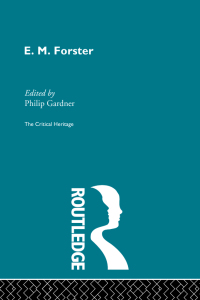 Cover image: E.M. Forster 1st edition 9780415159265