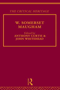 Cover image: W. Somerset Maugham 1st edition 9780415849463