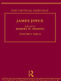 Cover image: James Joyce.  Volume 2: 1928-41 1st edition 9780415159197