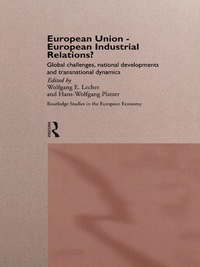 Imagen de portada: European Union - European Industrial Relations? 1st edition 9780415158725