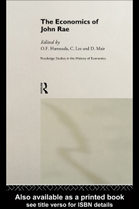 Cover image: The Economics of John Rae 1st edition 9780415158671