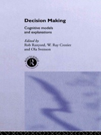 صورة الغلاف: Decision Making 1st edition 9780415513593