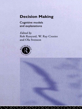 Cover image: Decision Making 1st edition 9780415158183