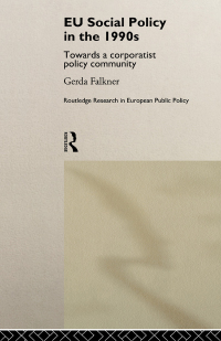 Omslagafbeelding: EU Social Policy in the 1990s 1st edition 9780415157773