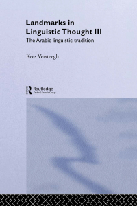 Omslagafbeelding: Landmarks in Linguistic Thought Volume III 1st edition 9780415157575