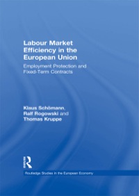 Omslagafbeelding: Labour Market Efficiency in the European Union 1st edition 9780415157346