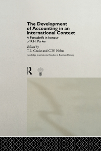 Imagen de portada: The Development of Accounting in an International Context 1st edition 9780415155281