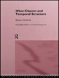 Omslagafbeelding: When-Clauses and Temporal Structure 1st edition 9781138987098