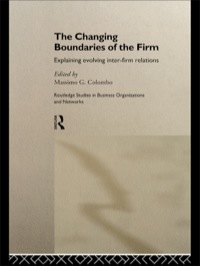 Titelbild: The Changing Boundaries of the Firm 1st edition 9780415154703