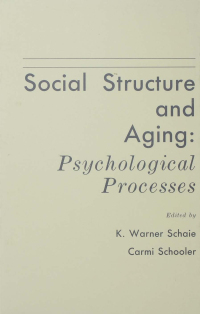 Cover image: Social Structure and Aging 1st edition 9780805800937