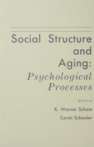 Immagine di copertina: Social Structure and Aging 1st edition 9780805800937