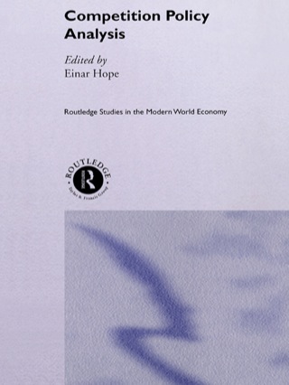 Cover image: Competition Policy Analysis 1st edition 9780415226530